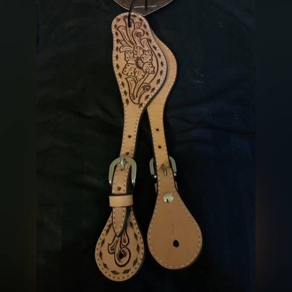 Circle Y of Yoakum Spur Straps - Picture 2 of 6